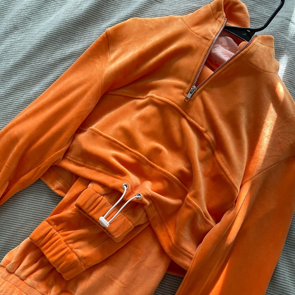 Danielle Guizio Velour Tracksuit Size S